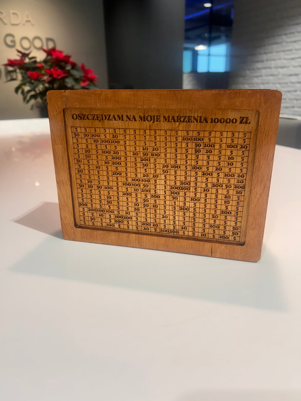 Personalizowana skarbonka wykreślana