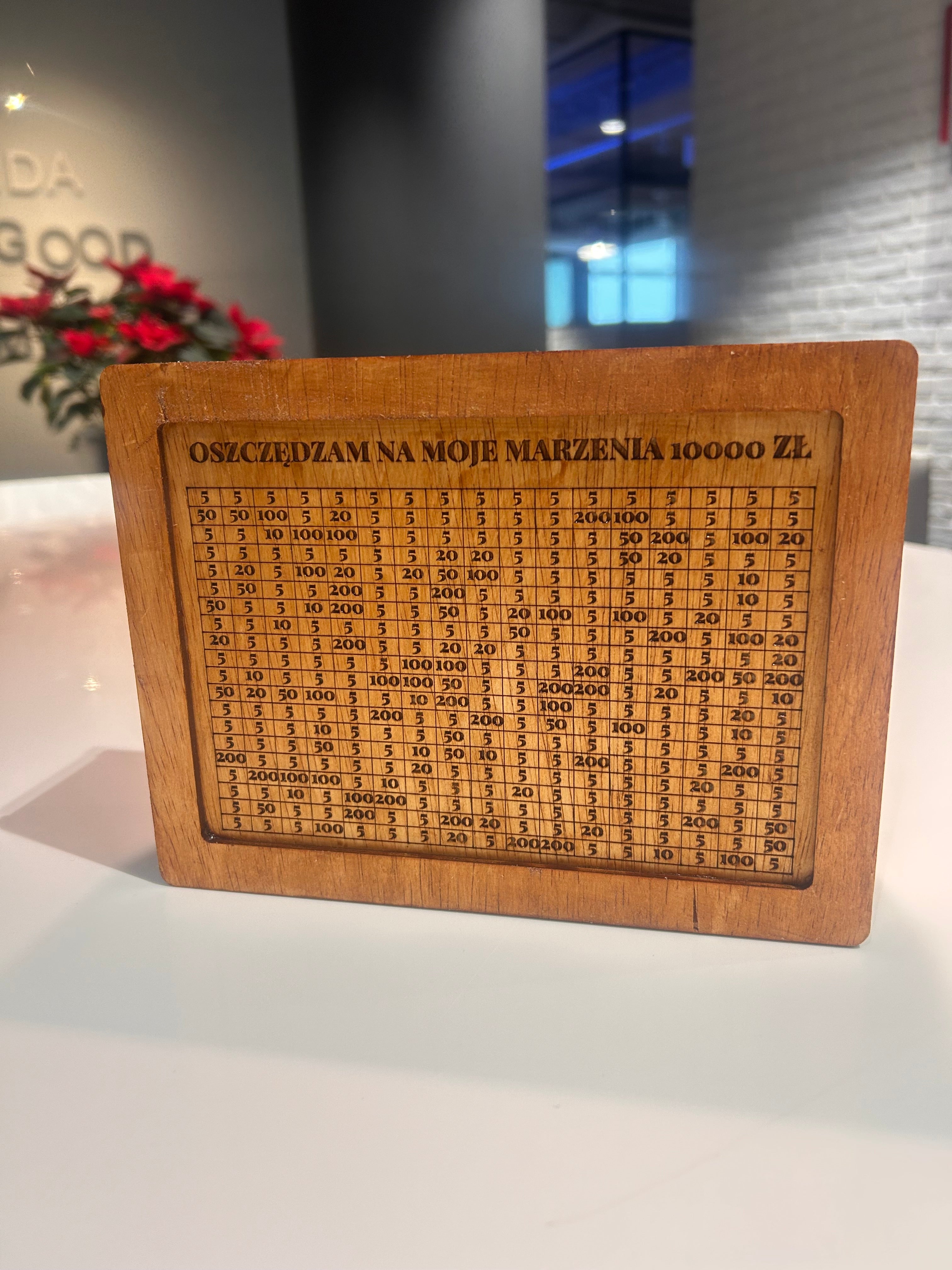 Personalizowana skarbonka wykreślana